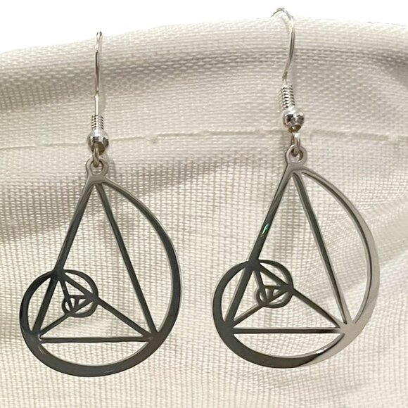 NWOT Golden Ratio Earrings | Fibonacci Sequence | Divine Proportion - Picture 1 of 6